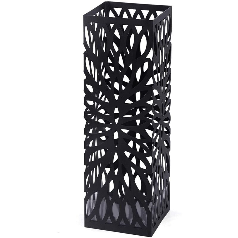 Suport umbrele, Nancy Homestore, 49 x 15.5 x 15.5 cm, Metal, Negru