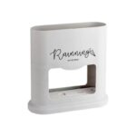 Suport umbrela, Sunmostar, Polipropilena/PVC, 22.6 x 9.3 x 22 cm, Gri/Negru