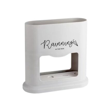 Suport umbrela, Sunmostar, Polipropilena/PVC, 22.6 x 9.3 x 22 cm, Gri/Negru
