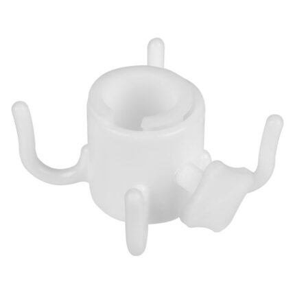 Carlig cu 4 agatatori pentru umbrela plaja Antbro®, universal, plastic, alb