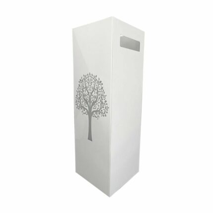 Suport umbrele Versa Lively, metal, alb, 15.5x49x15.5cm