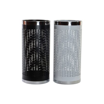 Set 2 Suporturi pentru umbrele DKD Home Decor, 23x50cm, NegruGri, Otel