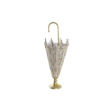 Suport umbrele, Versa, Fier, 26 x 26 x 76 cm, 3 kg, Auriu/Gri