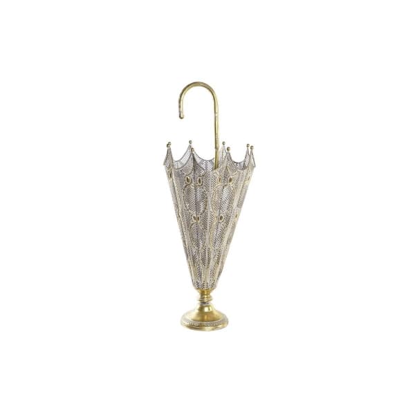 Suport umbrele, Versa, Fier, 26 x 26 x 76 cm, 3 kg, Auriu/Gri