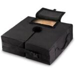 Suport umbrela soare, Sunmostar, Plastic, 46x46x15cm, Negru