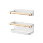 Suport umbrele, Cozevdnt, alb, metal, 18x6.5x8.5cm