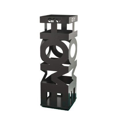 Suport umbrela Arkasteel Home, Gri inchis, 20 x 20 x 62 cm