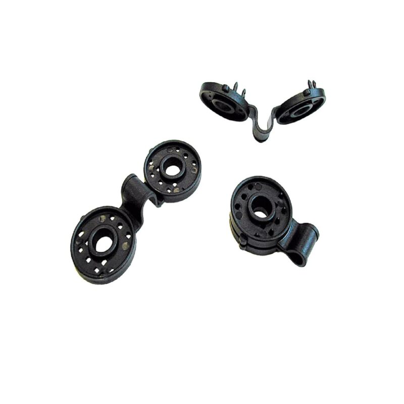 Set 20xSuporturi instalare plasa, Negru