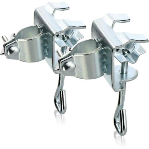 Suport umbrele set 2 bucati, pentru balustrada sau masa, metal, 19-32mm, 6x13x8cm