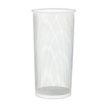 Suport din otel pentru umbrele, rotund, diametru 26cm, alb, Relaxdays