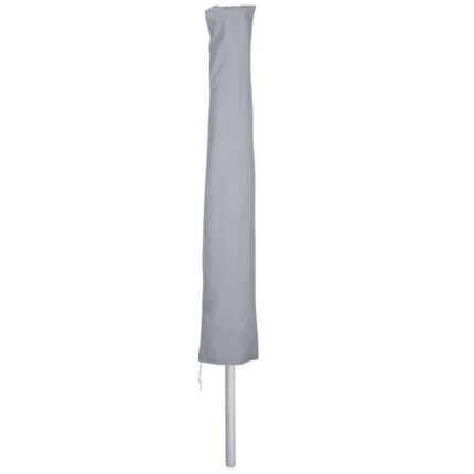 Husa pentru umbrela de gradina, material rezistent, gri, 240x57x57 cm, cu fermoar