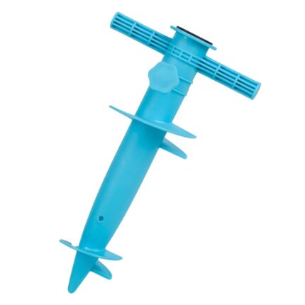 Suport surub pentru umbrela de plaja Shopiens®, ideal pentru teava cu diametru de 22-34 mm, turcoaz