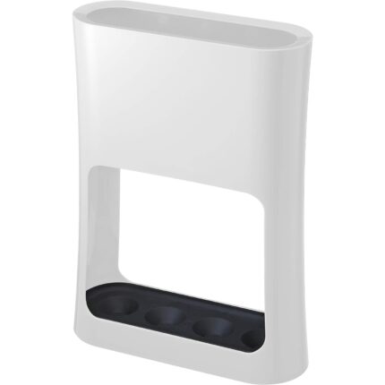 Suport umbrele plastic, alb, colector apa, 21.4x28x9cm, set 4 orificii