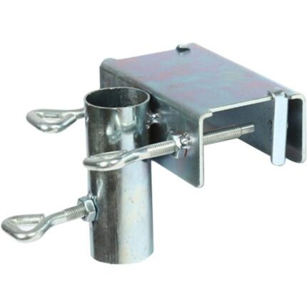 Suport pentru umbrela de terasa, Inox, Potrivit pentru stalpi de 38 mm, Argintiu