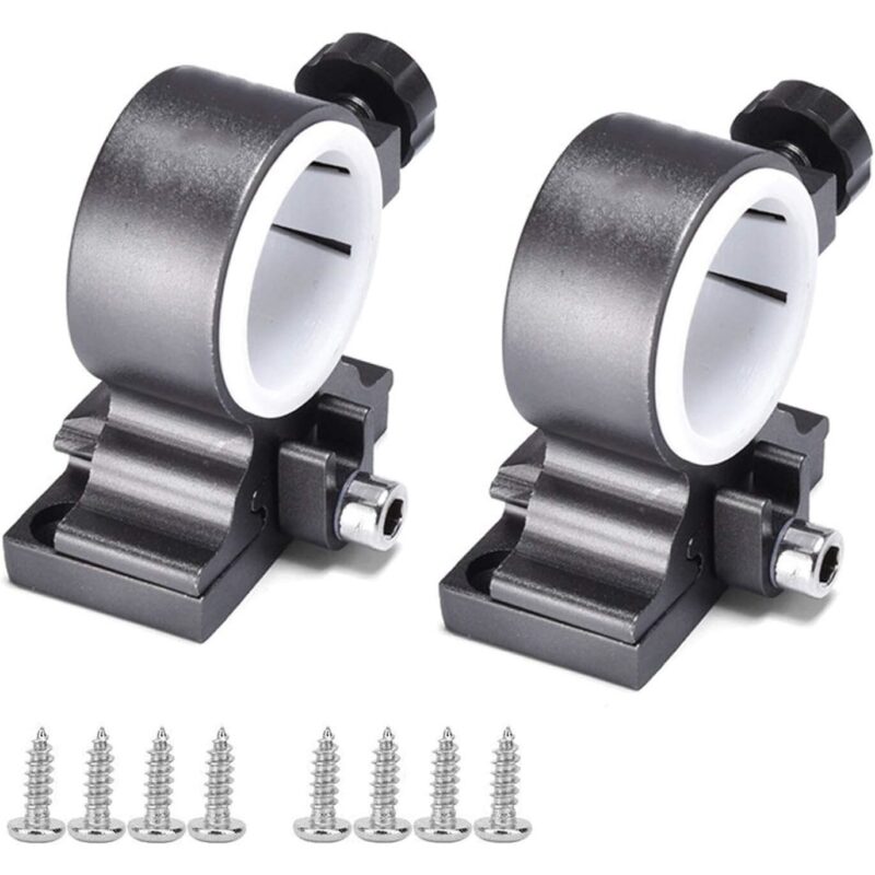 Set 2 suporturi pentru umbrela, Sunmostar, Aluminiu, Gri
