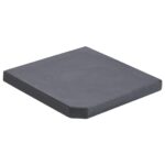 Baza umbrela vidaXL, Granit, Negru, 47 x 47 x 4,5 cm