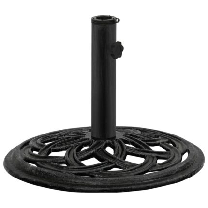 Baza de umbrela vidaXL, negru, 44x44x31, fonta 317759