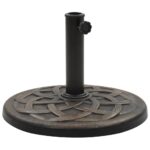 Suport umbrela de soare vidaXL, bronz, 19 kg