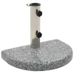 Suport umbrela de soare vidaXL, gri, granit, 10 kg