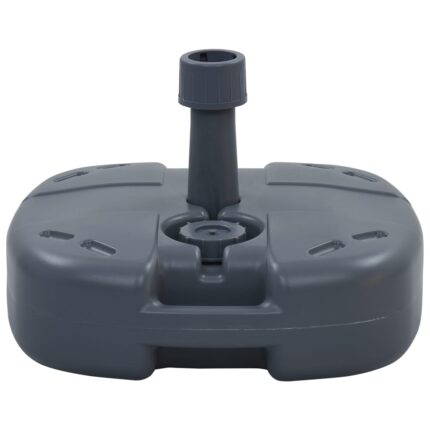 Suport de umbrela portabil vidaXL, gri, umplere cu nisip/apa 1.31 kg