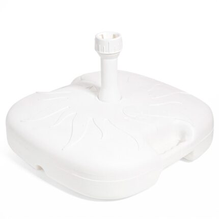 Suport umbrela camping, alb, 43x43x10 cm