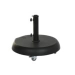 Baza de umbrela, DKD Home Decor, Inox, Negru