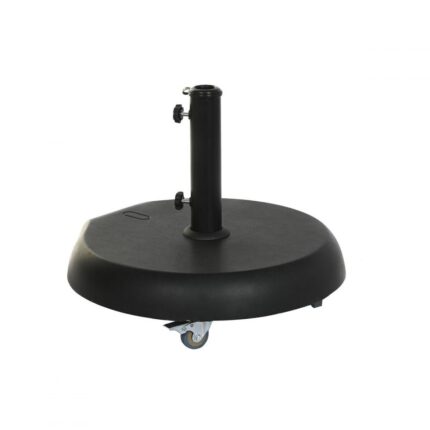 Baza de umbrela, DKD Home Decor, Inox, Negru