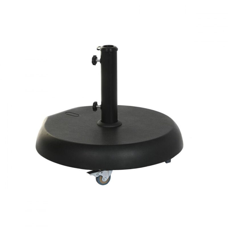Baza de umbrela, DKD Home Decor, Inox, Negru