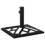 Baza de umbrela vidaXL, negru, 44x44x31, fonta 317763