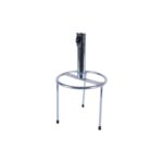 Suport Pentru Umbrela, Usor De Instalat, Din Metal Zincat, Cu Picioruse Ce Se Infig In Pamant, 36 x 21 cm, Gri