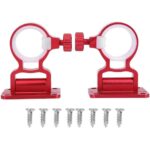 Set 2 suporturi pentru umbrela, Sunmostar, Aluminiu, Rosu