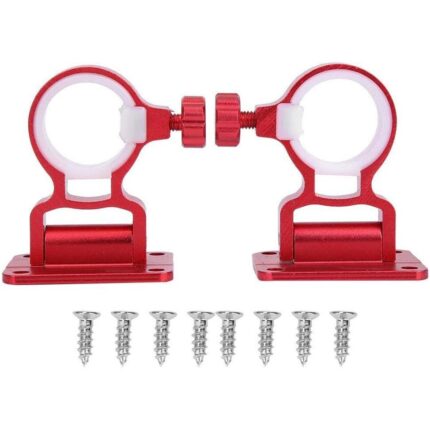 Set 2 suporturi pentru umbrela, Sunmostar, Aluminiu, Rosu