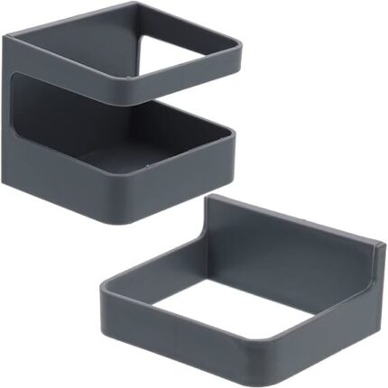 Suport pentru umbrela montat pe perete, Sunmostar, Plastic, Gri