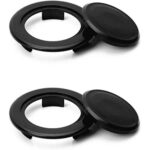 Set 2 inele umbrela masa, Plastic, 42 x 65 x 10 mm, Negru