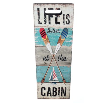Suport decorativ pentru umbrele, Rebecca Mobili, MDF, 21 x 21 x 50 cm, Multicolor