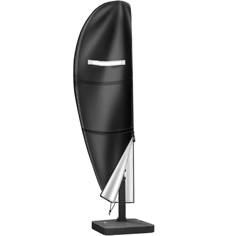 Husa de umbrela, 280 x 30 x 80/45cm, Poliester, Negru