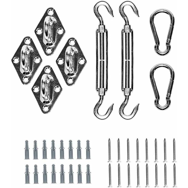 Set de Prindere pentru Umbrela Tovbmup, Otel Galvanizat, 81x50mm, 190-280mm