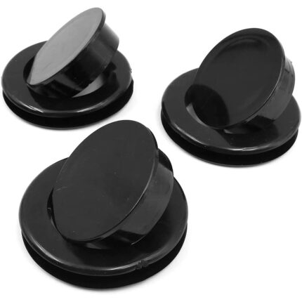 Set inele pentru umbrela de masa, Negru, 3 bucati