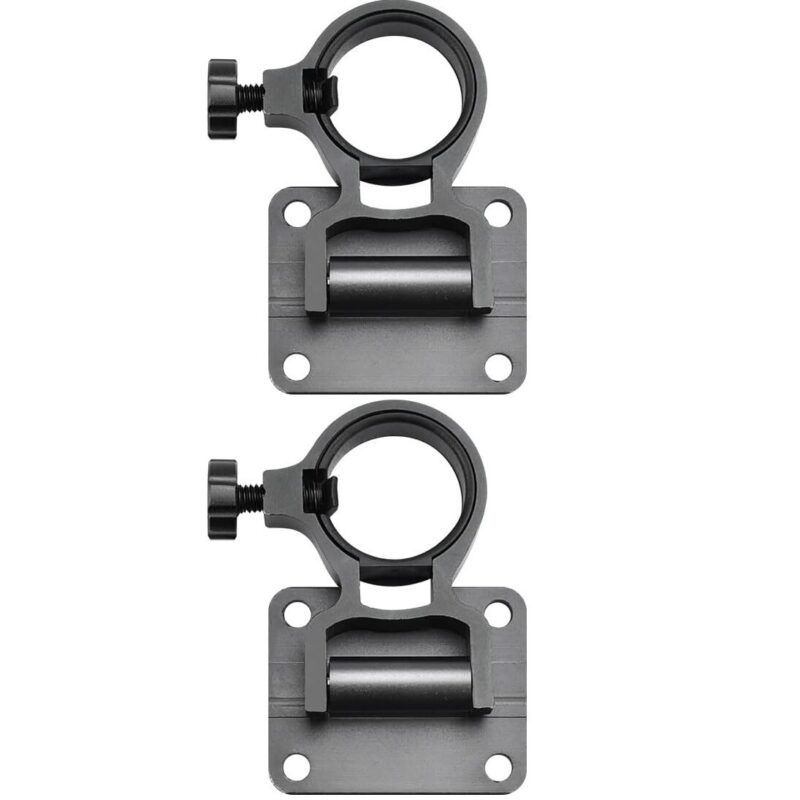 Set 2 x Suport umbrela, Aliaj de aluminiu, 35 x 26 x 11 mm, Gri inchis