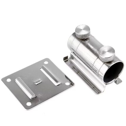 Suport de umbrela pentru balustrada de balcon, Sunmostar, Inox, Argintiu