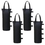 Set 4 saci de nisip, Sunmostar, PVC, Negru