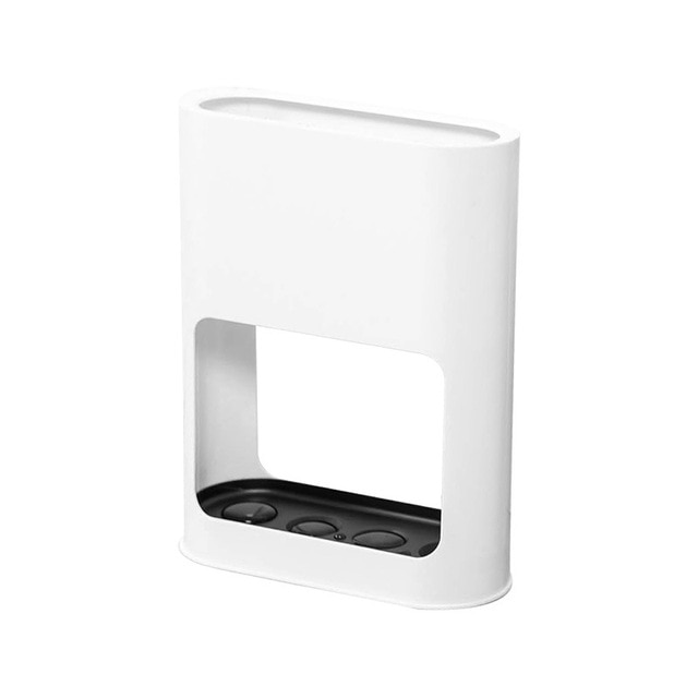 Suport 4 umbrele, Sunmostar, ABS/Otel, 20.8 x 28 x 7.6 cm, Alb/Negru
