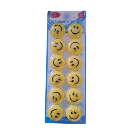 Set 12 magneti pentru tabla magnetica, PROCART, diametru 30mm, galben