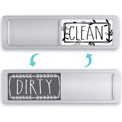 Magnet pentru masina de spalat vase Clean Dirty, Mmgoqqt, magnet puternic, dimensiune standard, cu banda dublu adeziva
