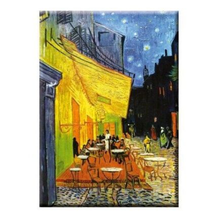 Magnet pentru frigider Van Gogh: Cafe at night, 8 x 5.4 x 0.3 cm, Multicolor