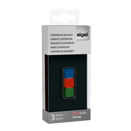 Set Magneti Sigel GL720, metal, multicolor, 2x2x2cm, 3 bucati