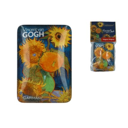 Magnet CARMANI, Vincent van Gogh, Floarea-soarelui in vaza, cadou, 7x5cm