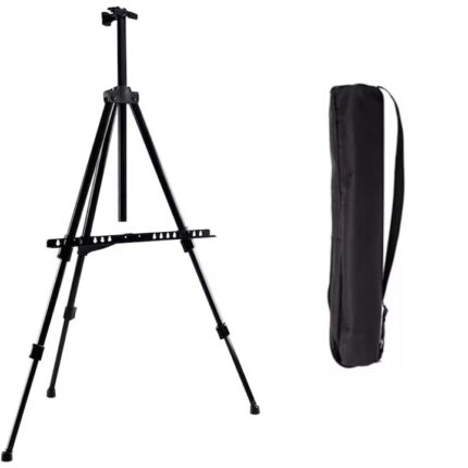Trepied sevalet pictura eBA®, reglabil 77-160 cm, metalic, portabil, husa depozitare inclusa