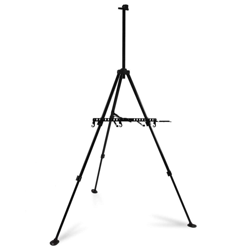 Sevalet de pictura Artina Nant, 96x85x157cm, Aluminiu robust, Geanta neagra confortabila pentru transport usor