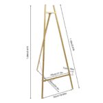 Sevalet reglabil, auriu, capacitate 5kg, 50x62x104cm